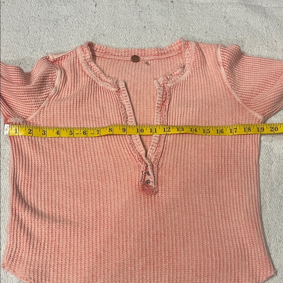 Free People Pink Long Sleeve Top - Picture 5 of 6
